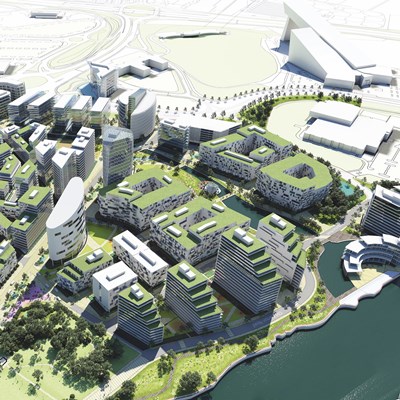 Trafford Waters artist's impression from above