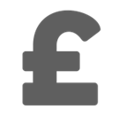 Pound sign value icon