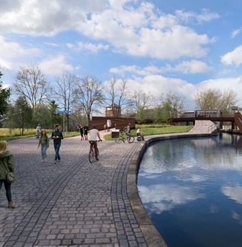 Barton Aqueduct towpath